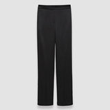 Black Tova Silk Satin Trousers - Joseph