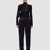 Black Tova Silk Satin Trousers - Joseph