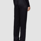 Black Tova Silk Satin Trousers - Joseph