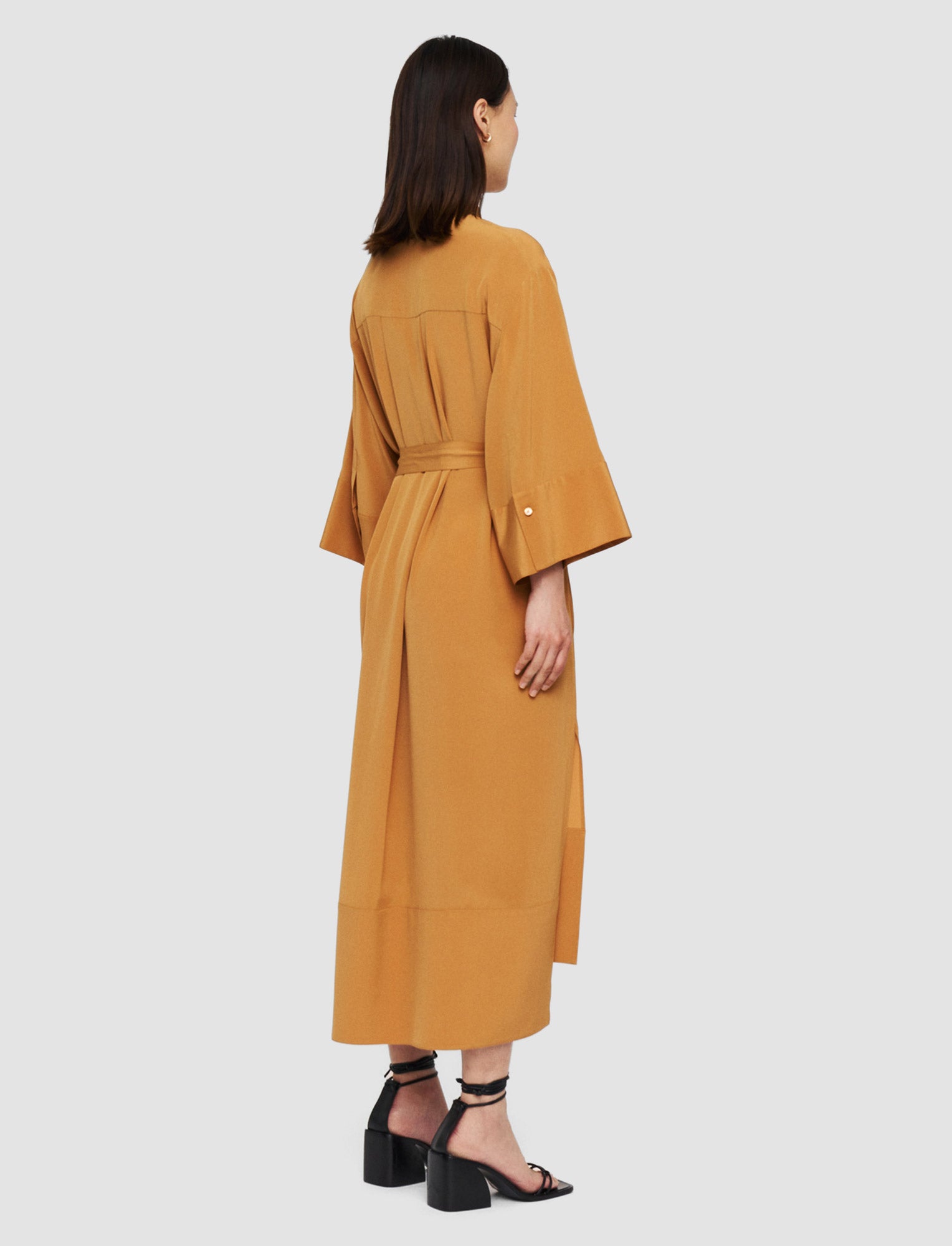 brown-darius-crepe-de-soie-silk-dress-JOSEPH