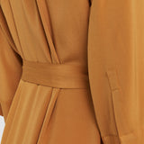 Brown Darius Crepe de Soie Silk Dress - Joseph