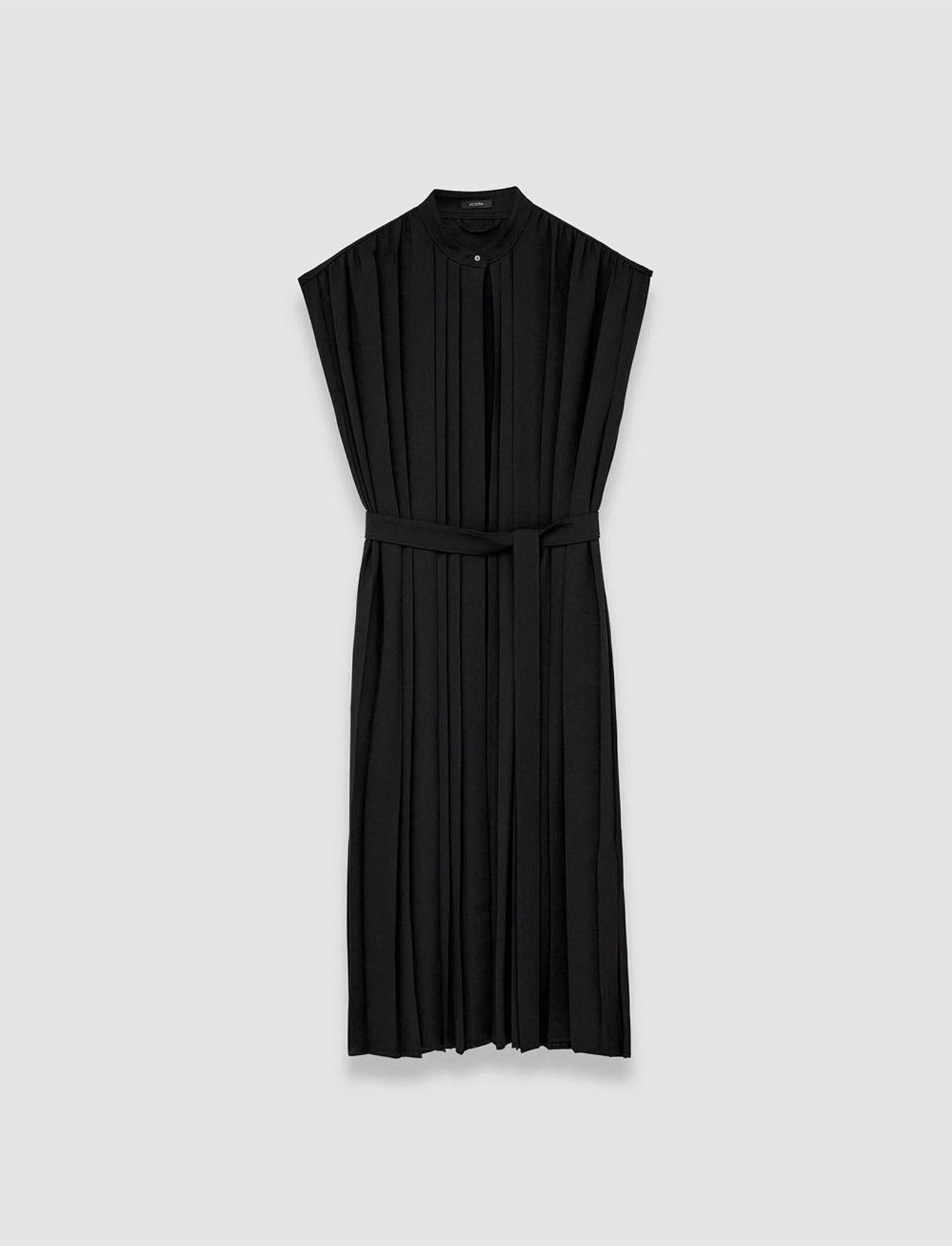 black-davidge-airy-plisse-dress-JOSEPH