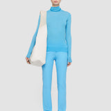 Blue Cashair High Neck Jumper - Joseph