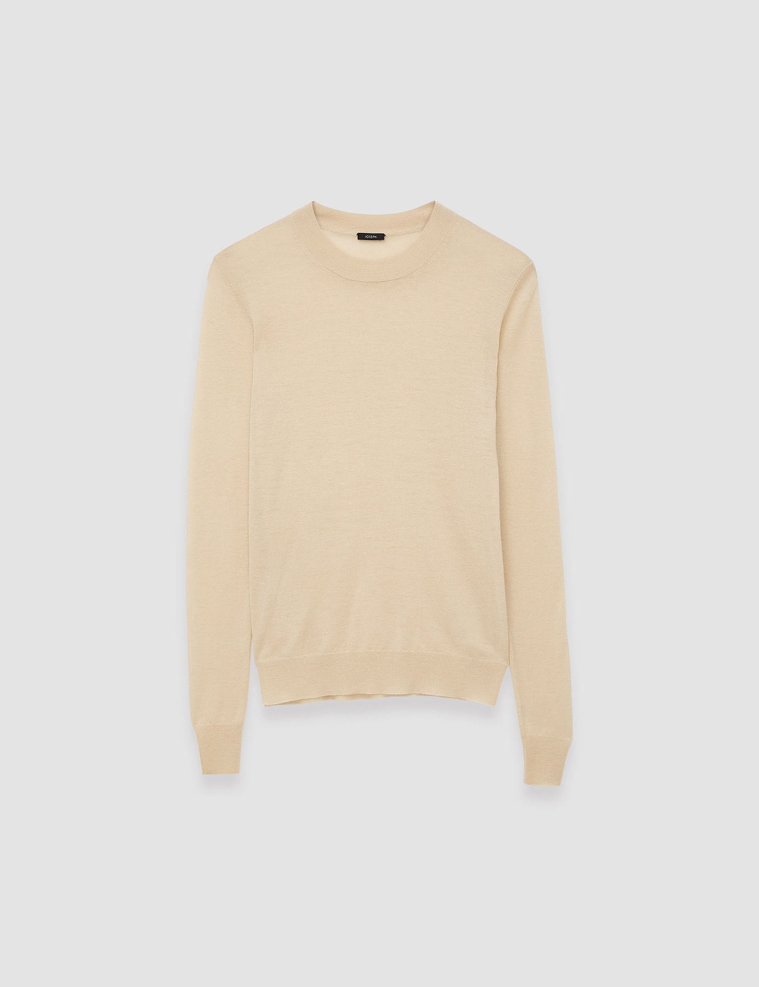 Beige Cashair Round Neck Jumper - Joseph