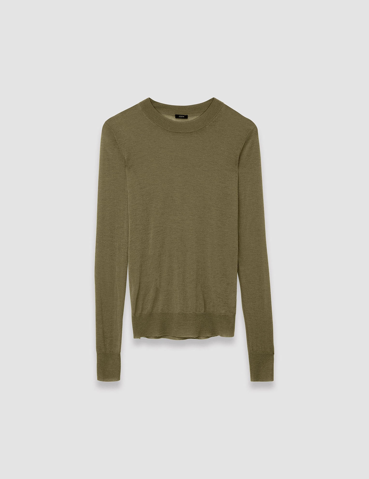 Green Cashair Round Neck Jumper - Joseph