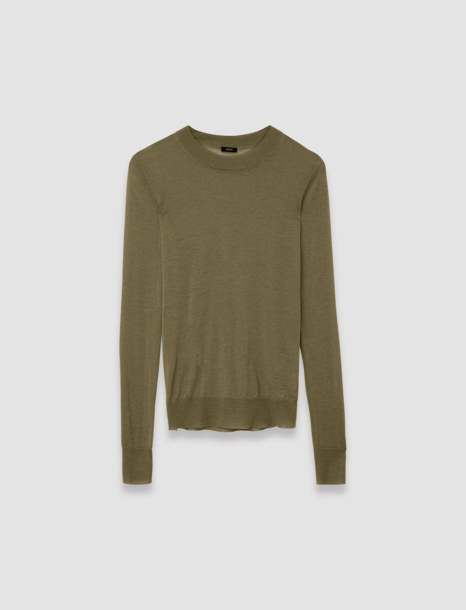 緑-cashair-ラウンドネックジャンパー-JOSEPH