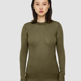 Green Cashair Round Neck Jumper - Joseph