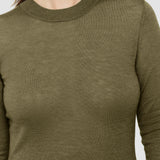 Green Cashair Round Neck Jumper - Joseph