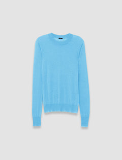 Blue Cashair Round Neck Jumper - Joseph