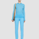 Blue Cashair Round Neck Jumper - Joseph