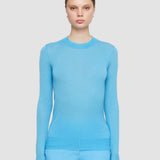 Blue Cashair Round Neck Jumper - Joseph