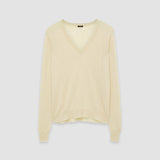 Beige Cashair V Neck Jumper - Joseph