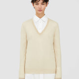 Beige Cashair V Neck Jumper - Joseph