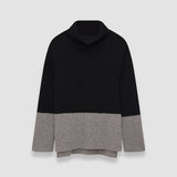 Pull col montant color block