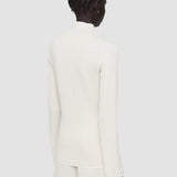 White Double Face Lurex Merino Top - Joseph