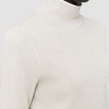 White Double Face Lurex Merino Top - Joseph