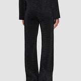 Black Double Face Lurex Merino Trousers - Joseph