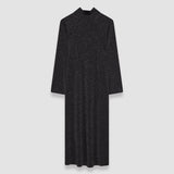 Black Double Face Lurex Merino Dress - Joseph