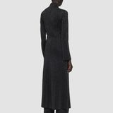 Black Double Face Lurex Merino Dress - Joseph