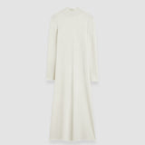 White Double Face Lurex Merino Dress - Joseph