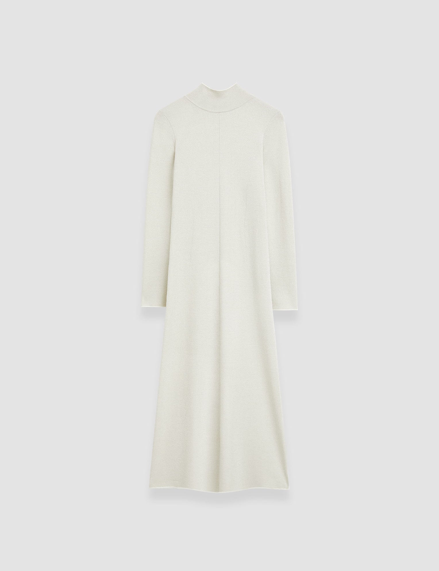 White Double Face Lurex Merino Dress - Joseph