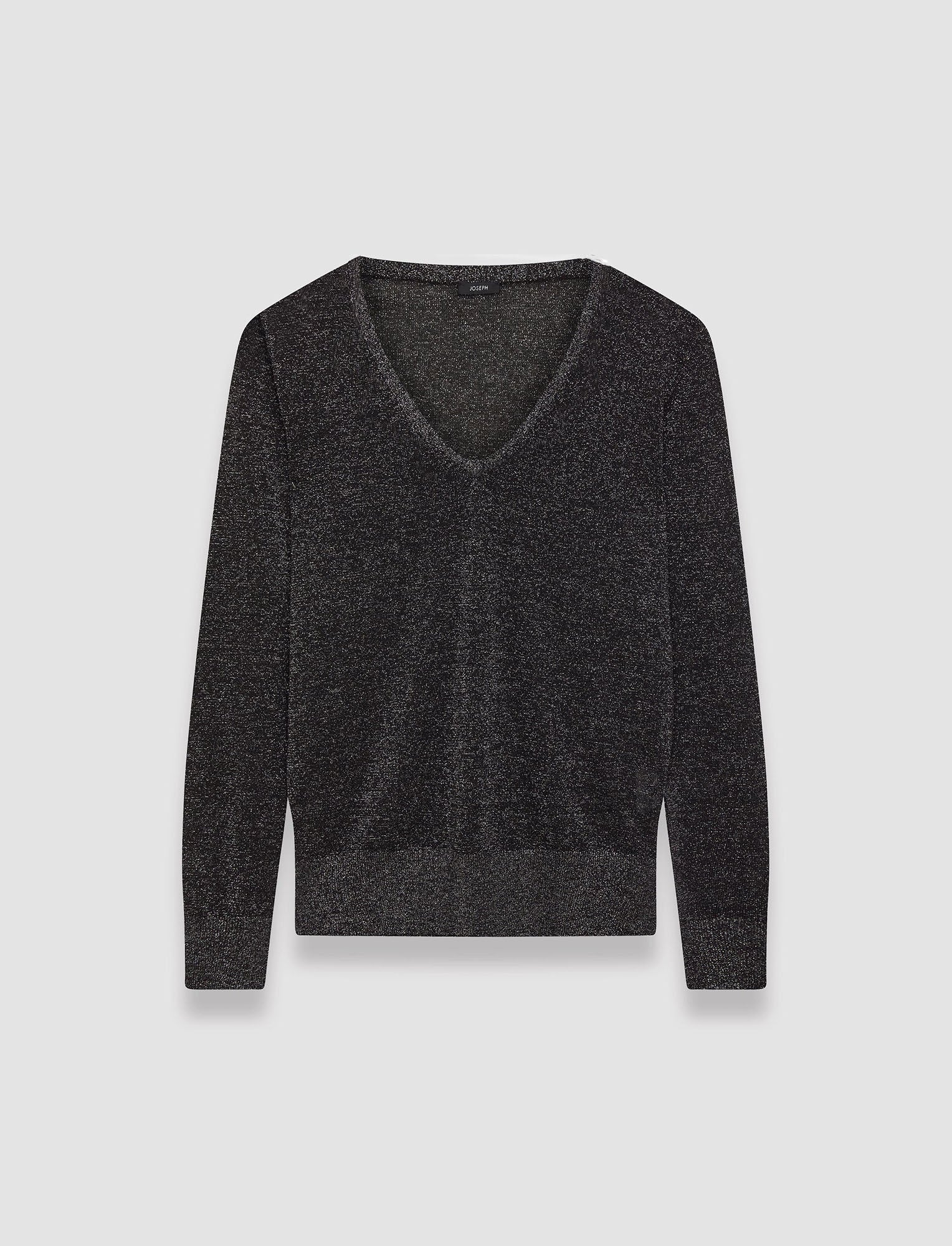 black-lurex-knit-v-neck-jumper-JOSEPH