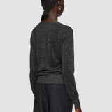 Black Lurex Knit V Neck Jumper - Joseph