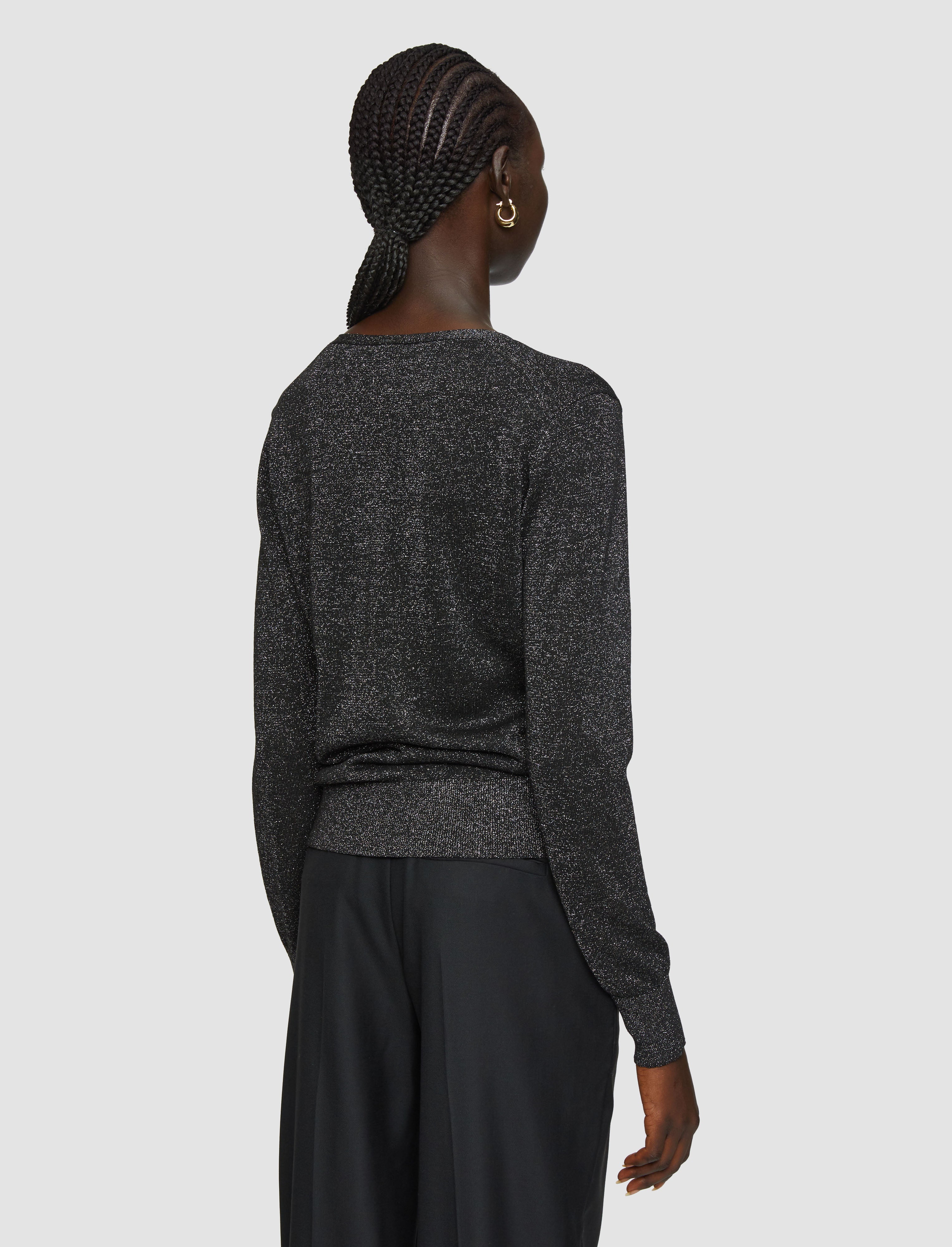 black-lurex-knit-v-neck-jumper-JOSEPH