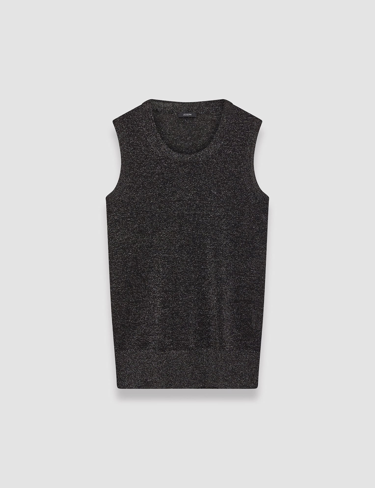 Black Lurex Knit Tank Top - Joseph