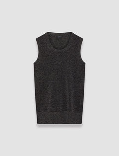 Black Lurex Knit Tank Top - Joseph