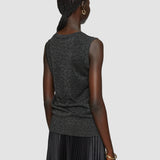 Black Lurex Knit Tank Top - Joseph