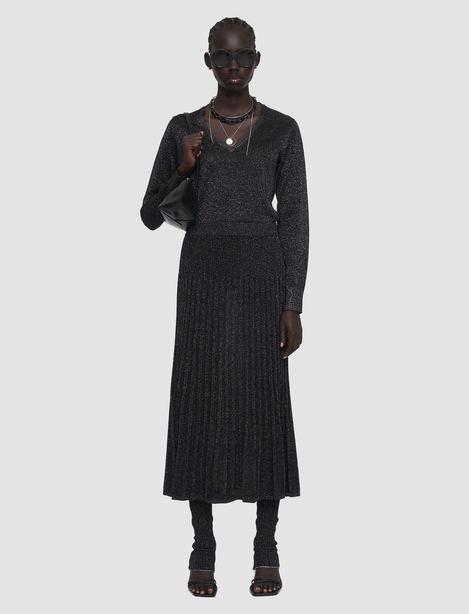 black-lurex-knit-skirt-JOSEPH