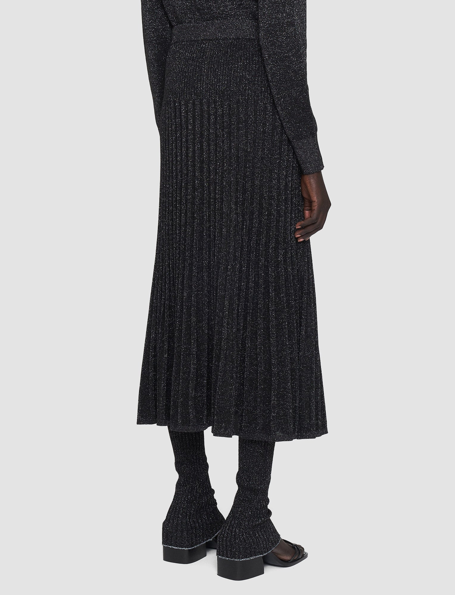 black-lurex-knit-skirt-JOSEPH