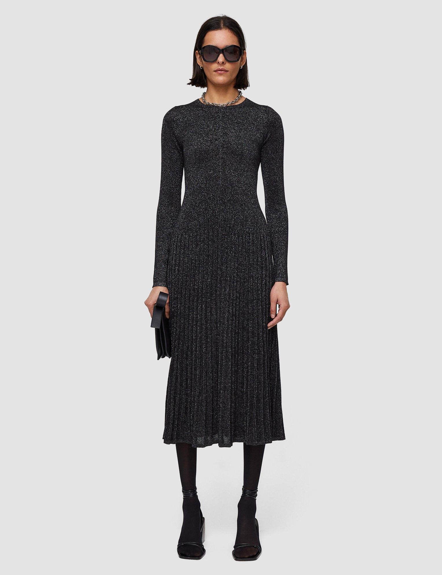 Black Lurex Knit Dress - Joseph