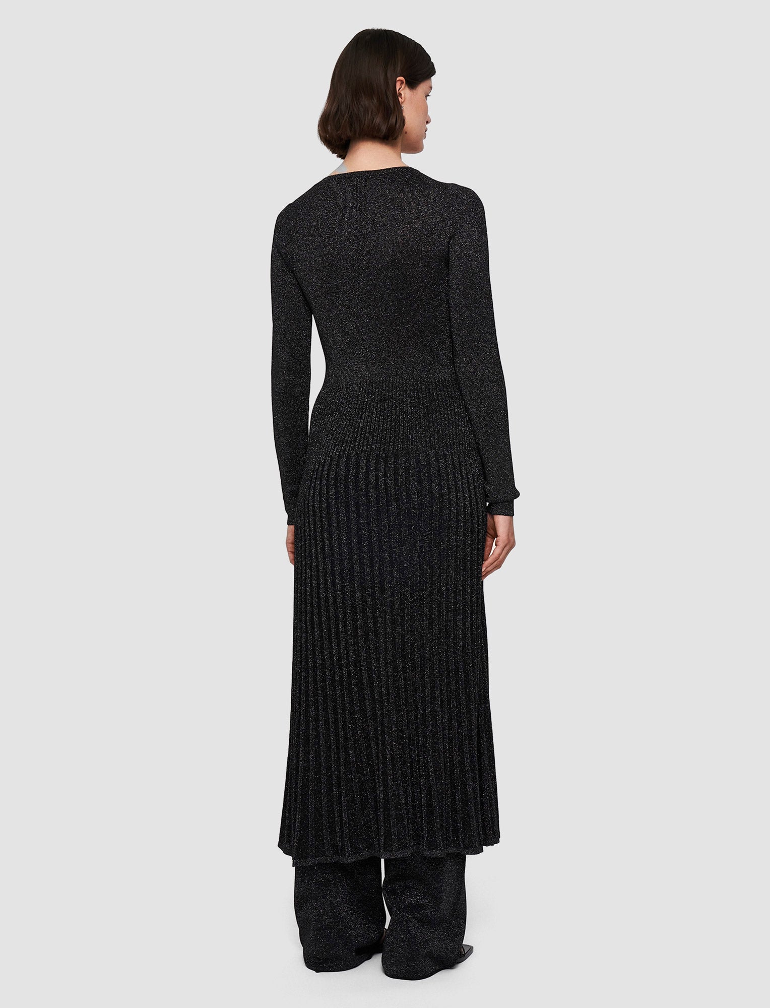 black-lurex-knit-dress-JOSEPH