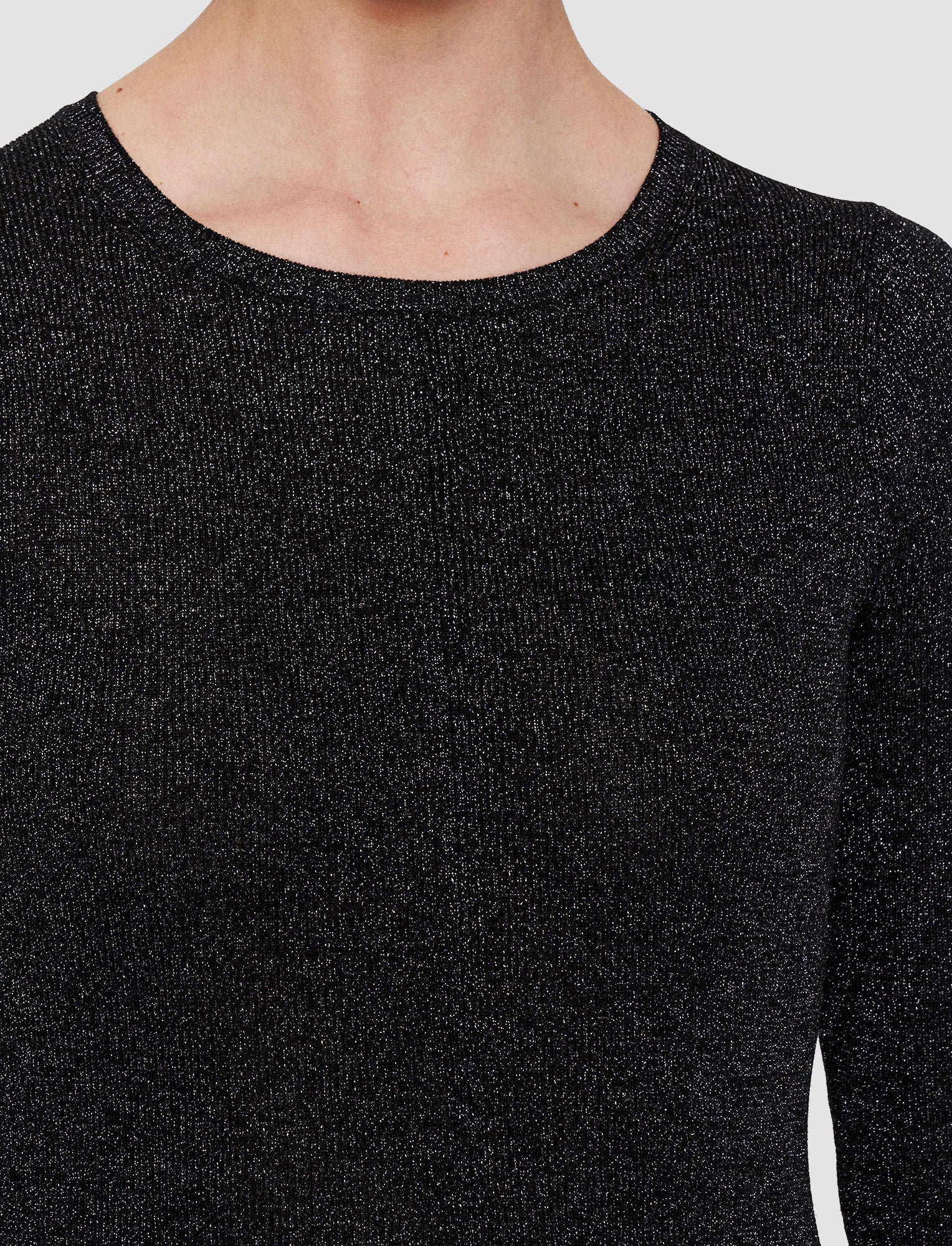 black-lurex-knit-dress-JOSEPH