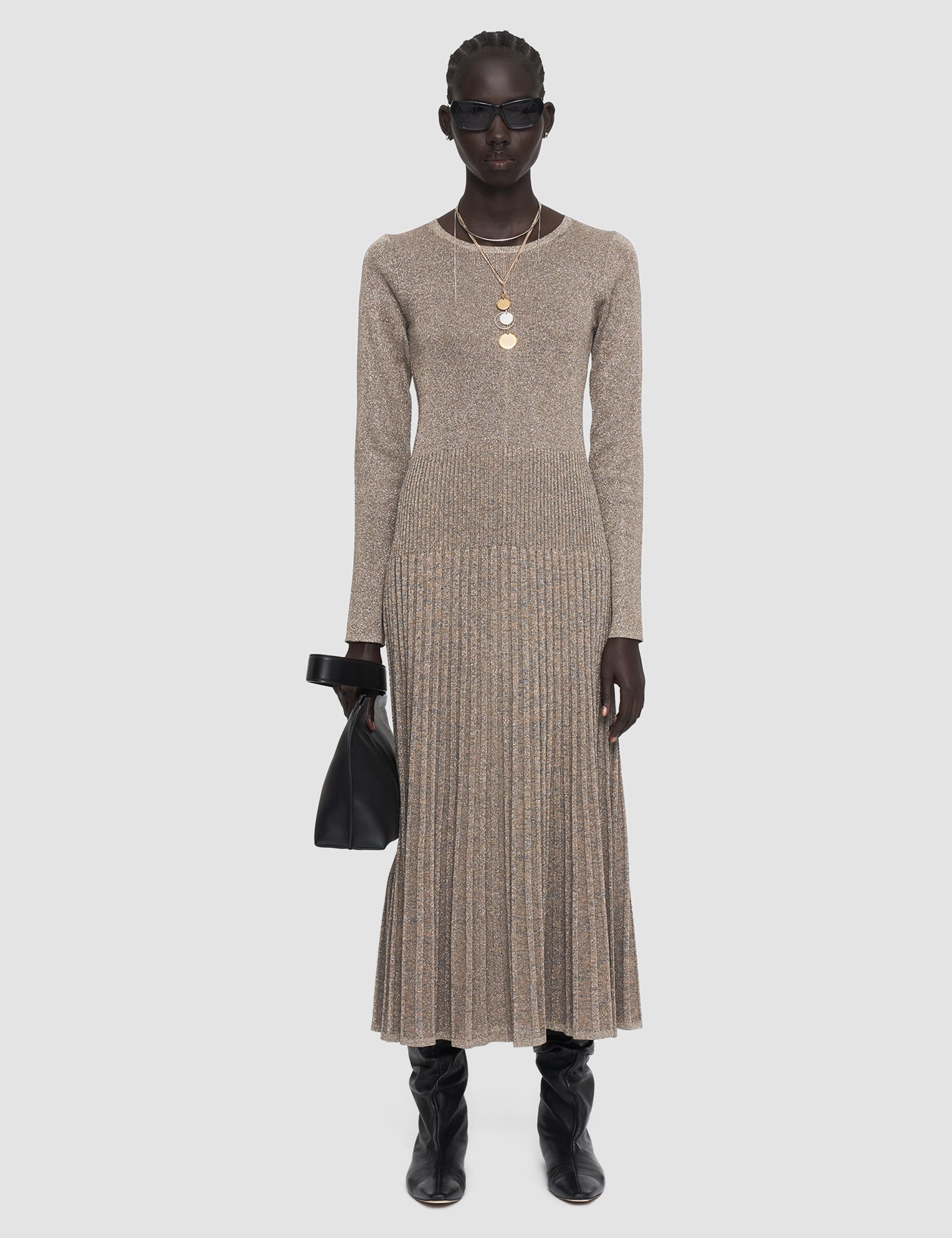 Gold Lurex Knit Dress - Joseph