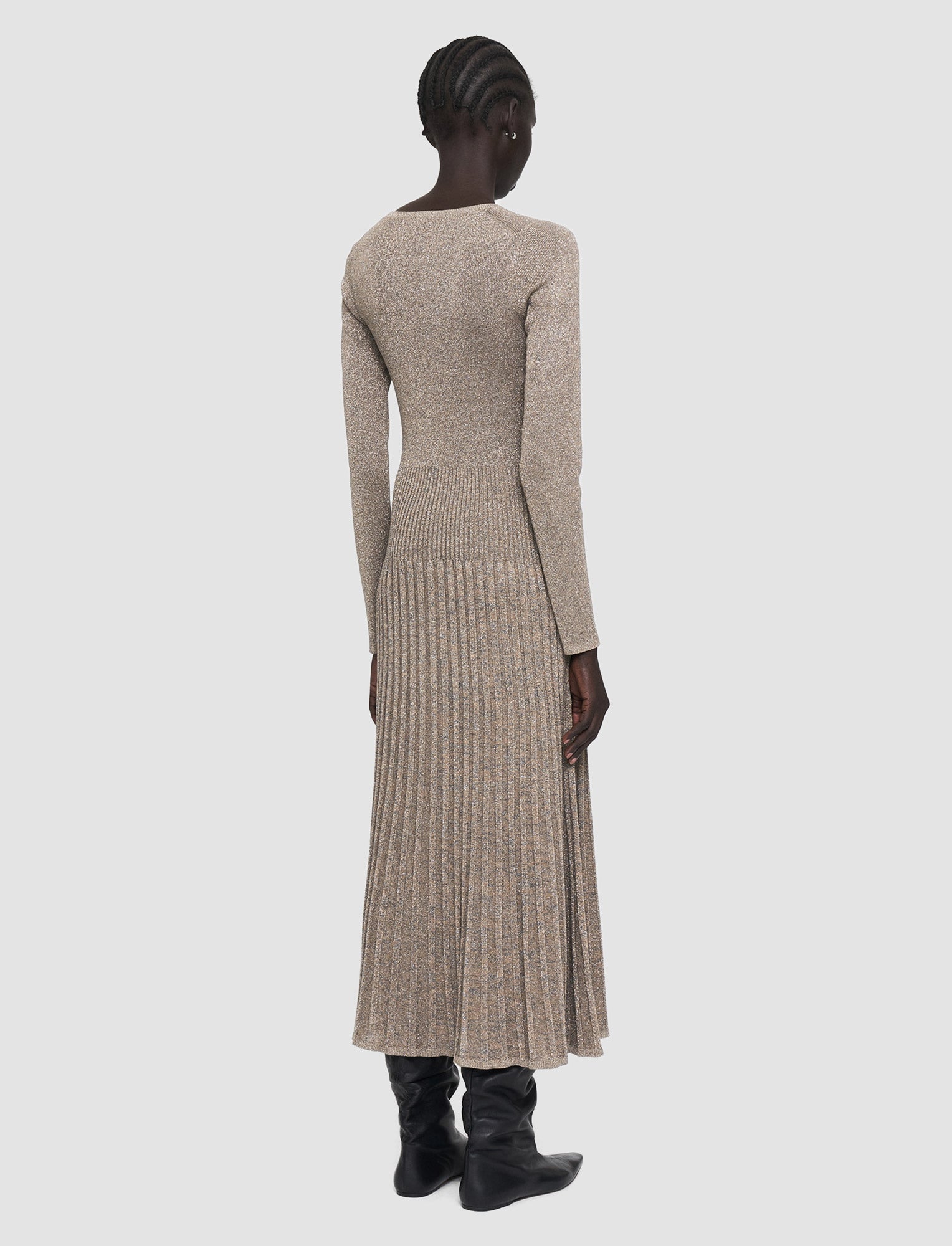 gold-lurex-knit-dress-JOSEPH