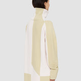 Beige Alcove Instarsia High Neck Jumper - Joseph