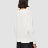 White Open Cashmere V Neck Jumper - Joseph