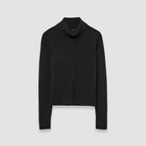 Black Open Cashmere High Neck Jumper - Joseph