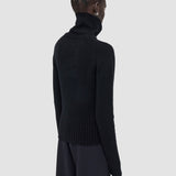 Black Open Cashmere High Neck Jumper - Joseph