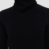 Black Open Cashmere High Neck Jumper - Joseph