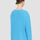 Blue Pure Cashmere V Neck Jumper - Joseph