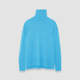 Blue Pure Cashmere High Neck Jumper - Joseph