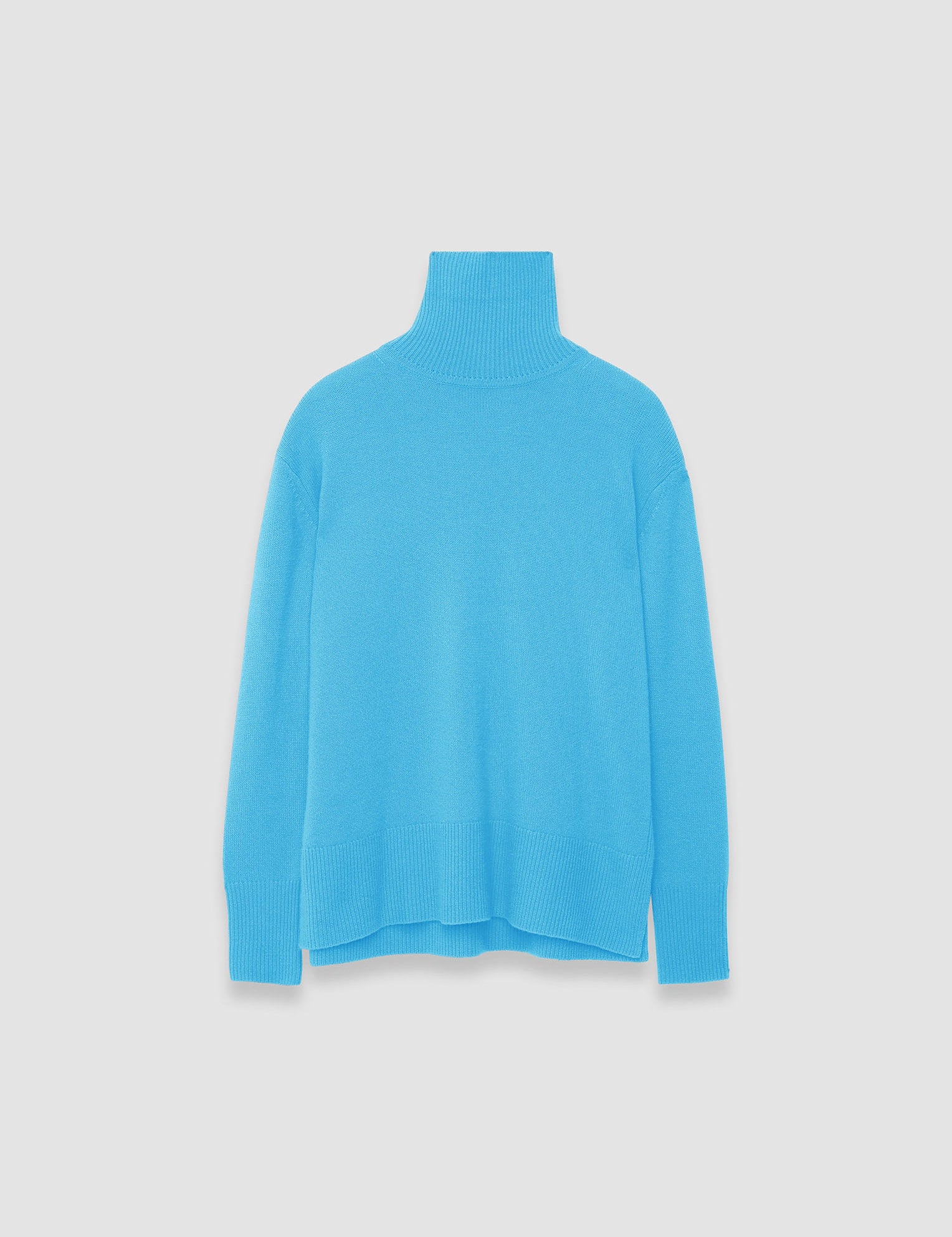 Blue Pure Cashmere High Neck Jumper - Joseph