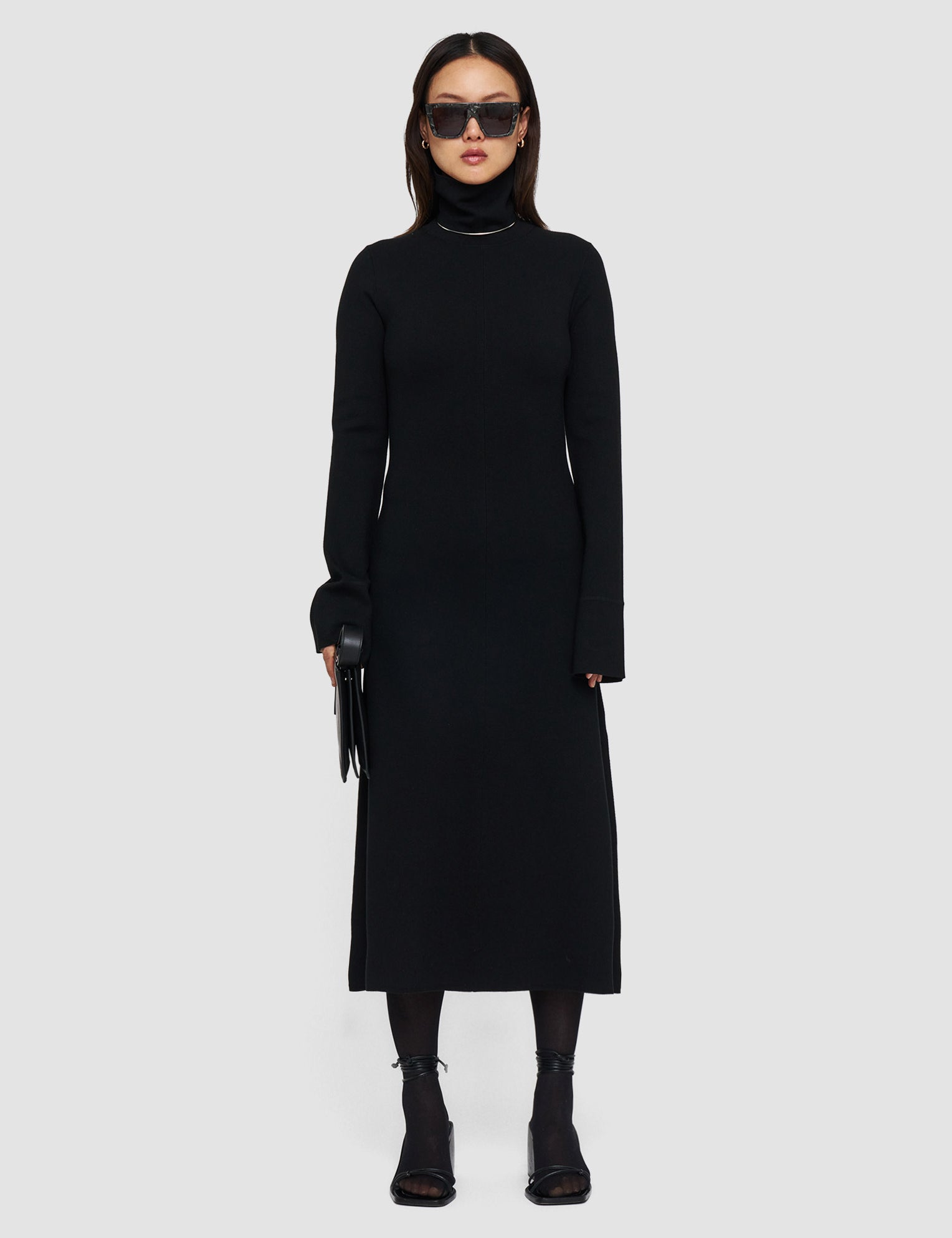 Black Silk Stretch Dress - Joseph