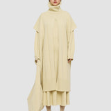 Green Soft Wool Poncho - Joseph