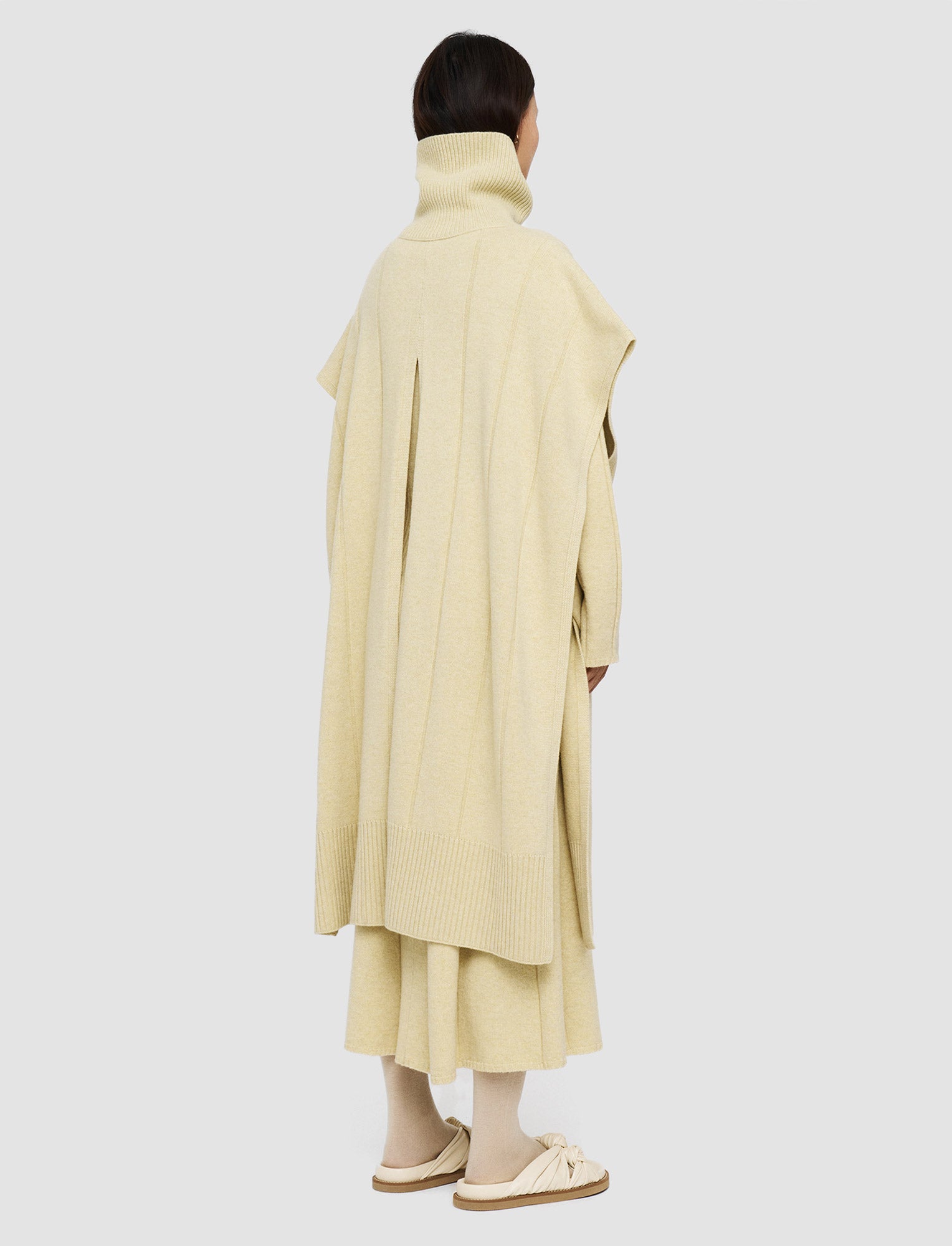 green-soft-wool-poncho-JOSEPH