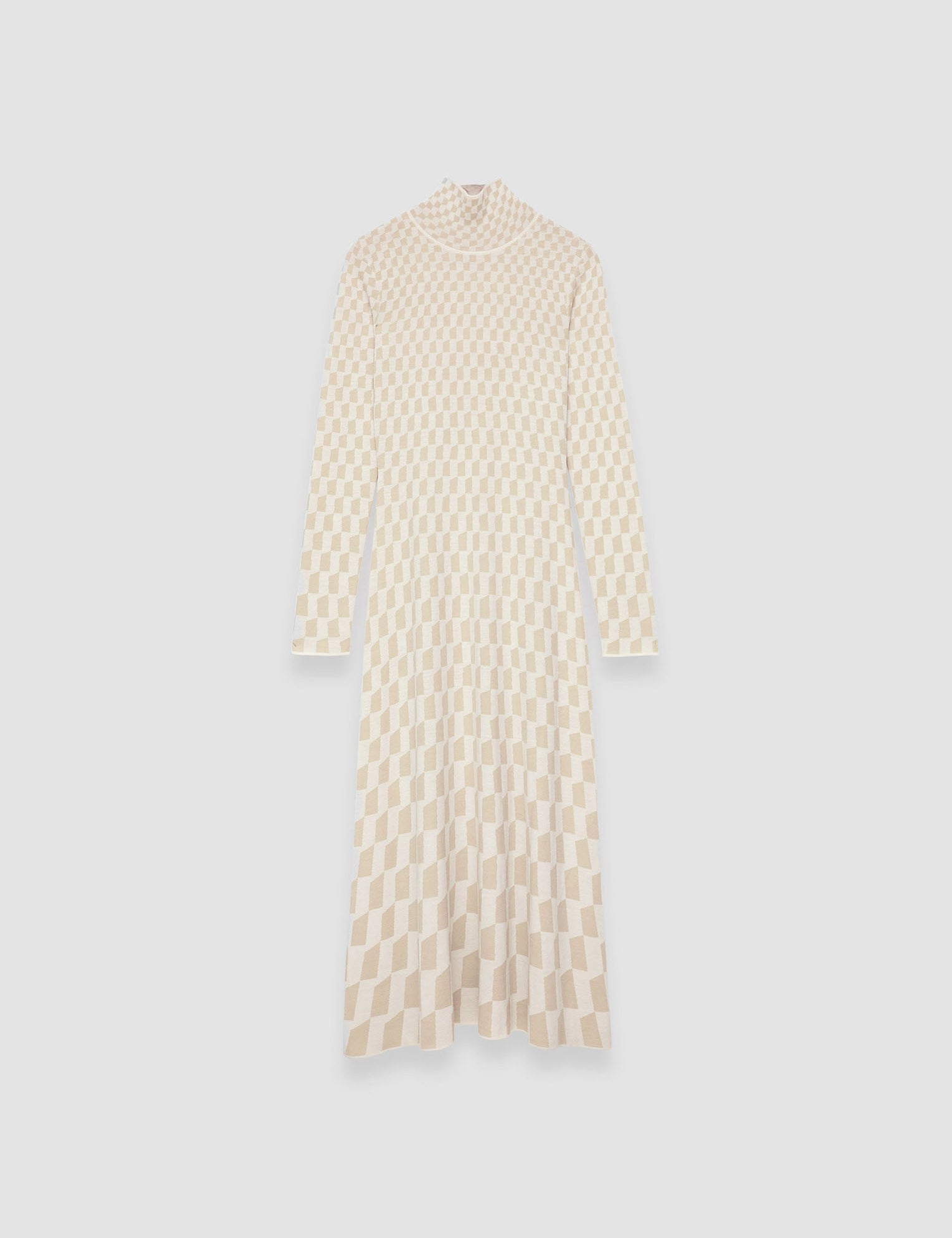 Beige Fine Alcove Jacquard Dress - Joseph